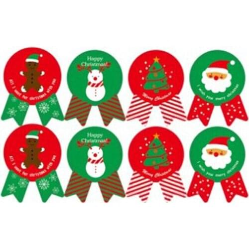 Vintage Christmas Theme series Badge Design DIY Multifunction Seal Sticker Gift Sticker Gift Label 80pcs/lot