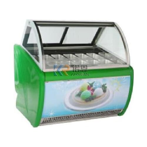 2019 The summer hot sell ice cream display cabinet hard ice cream display showcase support customize for sale