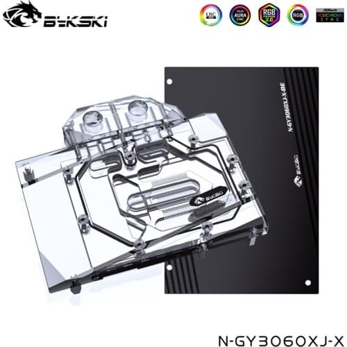 Bykski GPU Water Block For GALAXY Geforce RTX 3060 GPU Card,Palit Geforce RTX 3060 Dual OC Review Video Cooler,N-GY3070BK-X