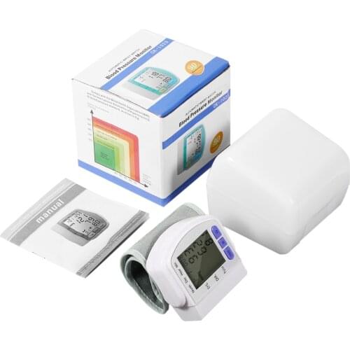 High quality Digital Automatic Wrist Blood Pressure Pulse Monitor Heart Beat Meter