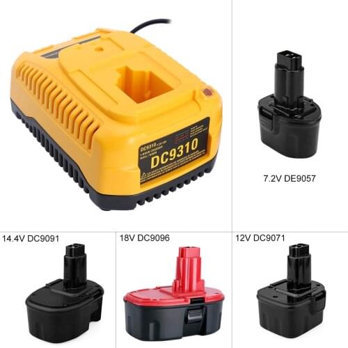 18V XRP Battery Charger Compatible with DEWALT 7.2V-18V NiCd NiMh Battery DC9096 DC9098 DC9099 DW9099 DW9072 DW9057 DW9091