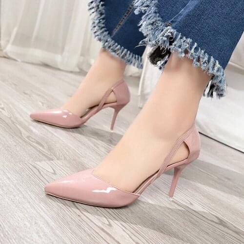 Patent Leather Woman Pumps Stiletto Shoes for Women High Heels Sexy Fashion Comfortable Shoes Women Wedding Heels Party Shoes