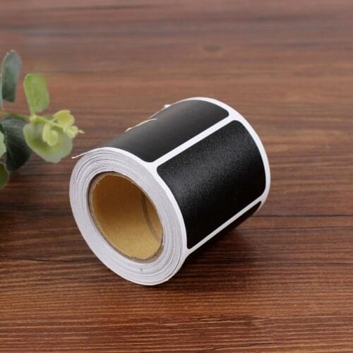 120pcs/roll Multipurpose Waterproof Sticky Label Chalkboard Memo Sticker Removable Seasoner Bottle Tag Kitchen School Supplies