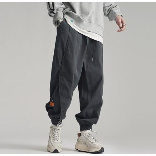 2021 Hip Hop Fashion Casual Harem Pants Japanese Streetwear Sports Trousers Harajuku Joggers Korean Sweatpants Men Clothing