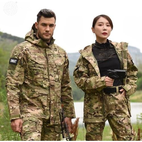 2021 New Arrive Military Jacket Outdoor Tactical Hunting Coat Combat Uniform Tactical Smoke Green hunting Clothes