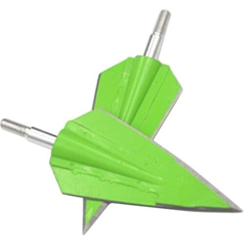 3/6 Pcs Archery Blade Arrowhead Sharp Field Point Tips Bow Hunting Arrows Heads Tips 160 grain 2 Fixed Blades Shooting