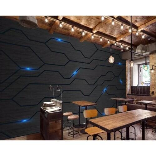 Beibehang papel de parede 3d Home interior 3D stereo abstract lines starry circuit board wallpaper background 3d wallpaper