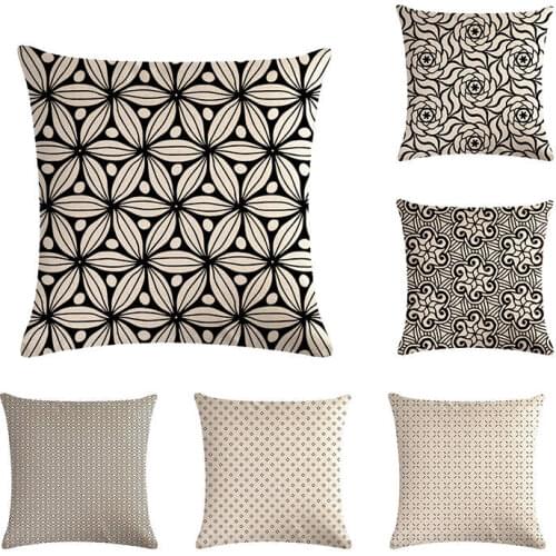 45*45 Wave Pillow Case Decorative Pillows Cover Geometric Cushion Cover Home Decor quatrefoil cushion cover for sofa ZY445