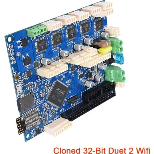 3D Printer Parts Duet 2 Wifi V1.04 Cloned 32 Bit Motherboard Duetwifi Panel VS SKR GTR Control Board Advanced RepRap CNC ender 3