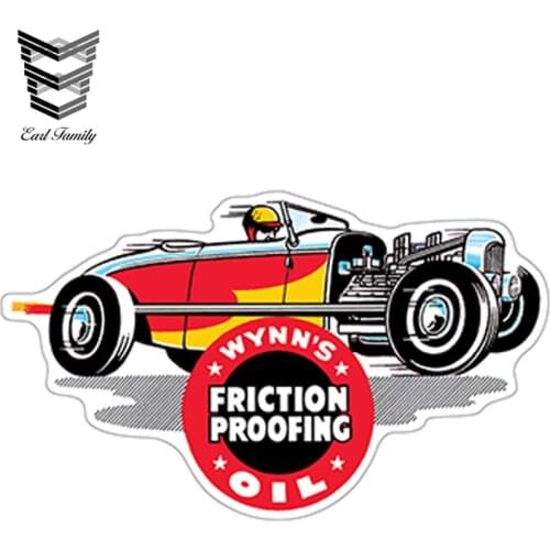 EARLFAMILY 12cm x 7.2cm Car Styling Car Stickers Wynns Oil Friction Proofing Hot Rod Sticker Vinyl Decal Waterproof Accessories