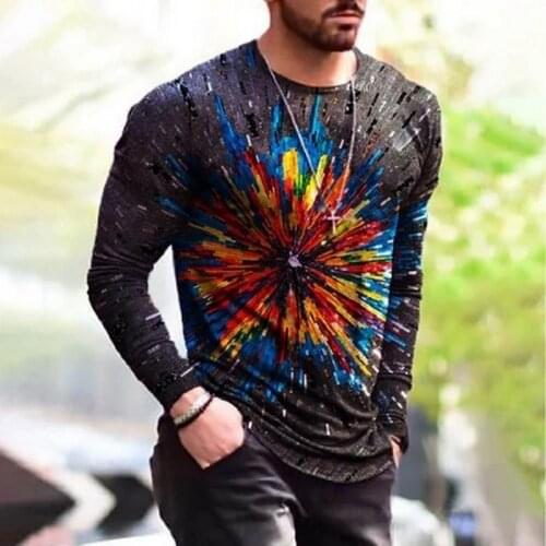 Tshirt Men Long-sleeved T-shirt Sleeve Style Tops Tees Slim Solid Color T Shirt Men Best Seller T Shirts Retro Tops