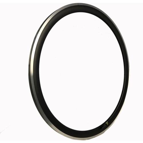 700C roue carbone alu 38 mm carbon alloy bike rims wheels clincher 23mm wide road bike clincher rims with aluminum brake surface