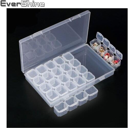 EverShine Diamond Painting Accessory Diamond Embroidery Clear Plastic Beads Box Diamond Mosaic Display Storage Boxes Case