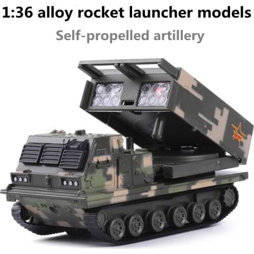 1:36 alloy rocket launcher models,military model, metal diecasts,toy vehicles, pull back & flashing & musical,free shipping