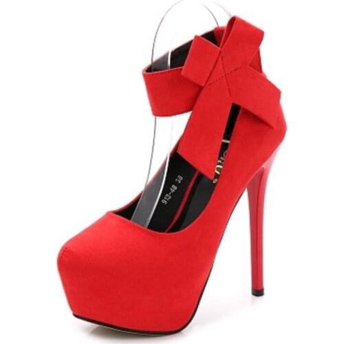 Autumn exquisite round head 12CM high heel single shoes sexy nightclub professional black womens shoes