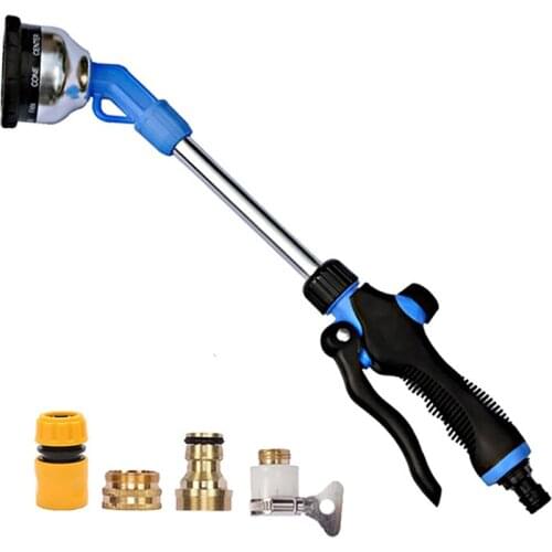 High Pressure Washer Spray Gun Hidrolavadora Nine-function Long pole Water Gun Cleanning Car Garden Hose Lances Irrigation Tools