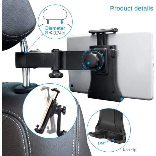 Y2 Tablet stands for Huawei matepad pro 10.8 Car Seat back Headrest Adjustable holder Mount in car backseat for 7'' 8'' 10.1