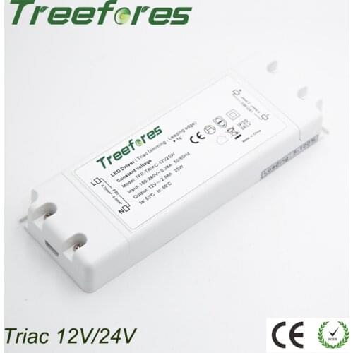 Triac 8W 15W 25W 50W 75W Dimmable LED Driver Adapter AC 110V 220V 230V 240V TO DC 12V 24V Power Supply Transformer Regulator