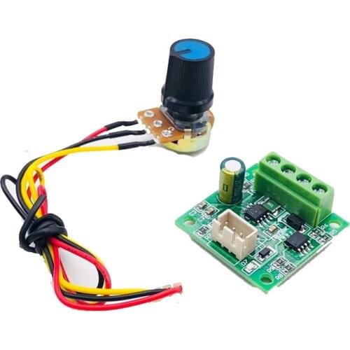 DC PWM Motor Speed Controller 1.8V 3V 5V 6V 12V 2A Automatic Regulator Governor Speed Control 15V Power Supply with Potentiomer