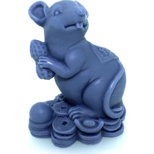 Lucky Mouse Silicone Soap Mold Handmade 3D Resin Mould