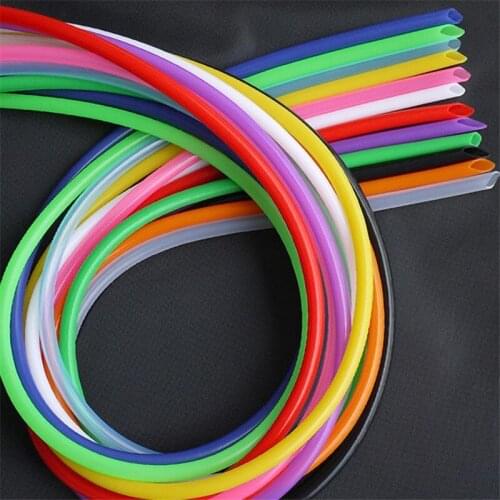 Silicone Hose Tube Pipe Food Grade 3x1mm 4x2mm 5x3mm 6x3 6x4 7x5 8x4 9x7 10x8mm 5m Red Green Black Blue Yellow White Pink Orange