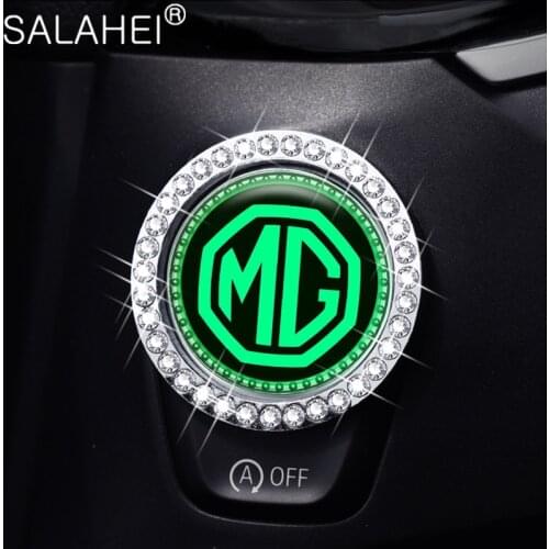 1PC Luminous Car Engine Start Stop Button Cover Ring Ignition Button Sticker For MG ZS GS 5 Gundam 350 Parts TF GT 6 Car Styling