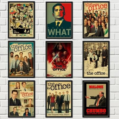 Vintage TV Movie Series The Office Friends Posters Canvas Prints Home Room Wall Decorative Art Painting Wall Stickers A742