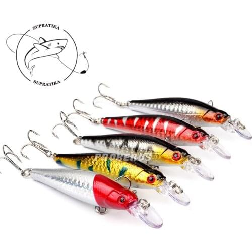 1PC 90mm/8.3g Minnow Plastic Fishing Lure 3D Eyes Lifelike 3 Hooks Floating Wobbler Hard Bait Artificial Jerkbait Fishing Tackle