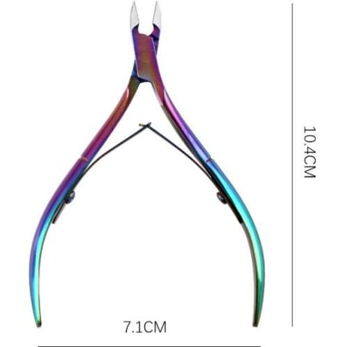 200pcs Nail Cuticle Nipper Cutter Colorful Clipper Scissor Dead Skin Remover Trimming Manicure Nail Art Tool hot SN259