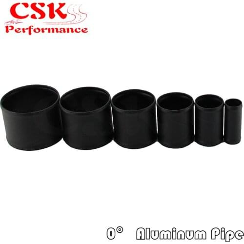 63mm 2.5" Inch Aluminum Hose Adapter Tube Joiner Pipe Coupler Connector Black