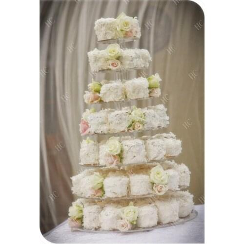 7 Tier Round /cooking tools/ Acrylic Cupcake Stand For Acrylic Wedding Party Cupcake Stand