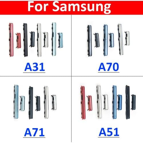 New Side Key Power and Volume Button For Samsung A31 A315F A51 A515F A70 A705F A71 A715F External Plastic Button Repairing Parts