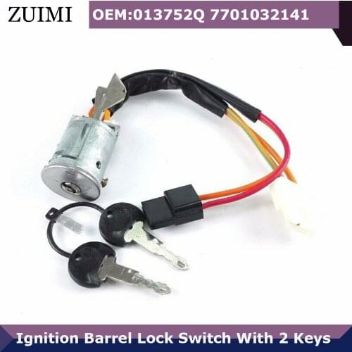 For Renault Super 5 1984-1996 Express 1985-2000 Ignition Starter Switch Steering Lock With 2 Keys 013752Q 7701032141