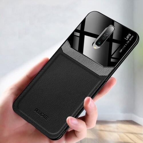 For Xiaomi Redmi K30 Case Luxury Leather+hard PC Matte protective Back Cover Case for xiaomi redmi k30 5G redmiK30 shell