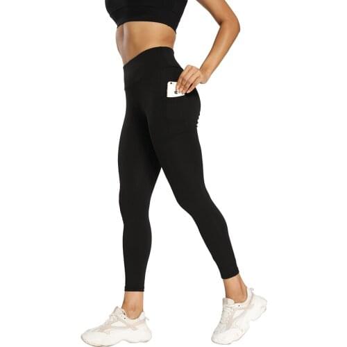 JGS1996 Women Butt Scrunch Push Up Leggings With Pockets High Waist Stretch Gym Workout Yoga Pants