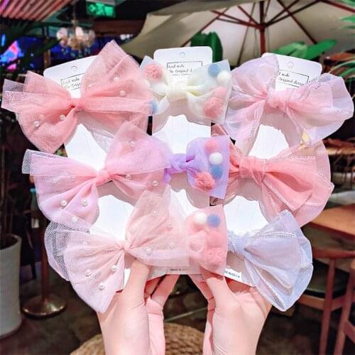 3PCS Cute Headwear Bow Hairpin Flower Hair Pin for Girls Kids Hair Accessories Princess Headdress Ornament Barrettes Hair Clips
