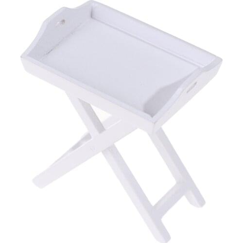 New 1:12 Dollhouse Miniature Model Furniture Kitchen Tray Table Shelf Furniture Toys Size 5.5*2.3*6cm