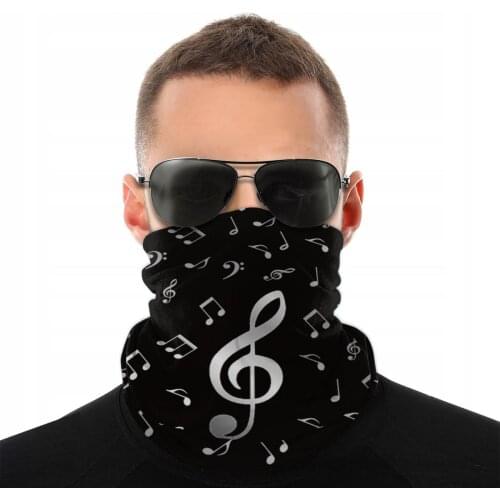 Music Set Home Notes Scarves Neck Face Mask Halloween Tube Scarf Balaclava Bandanas Multi-functional Headwear Cycling Camping