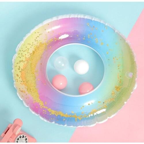 Inflatable Swimming Ring PVC Pool Floats Water Circle Beach Toys for Adult Children Swim Circle Swimming Accessories