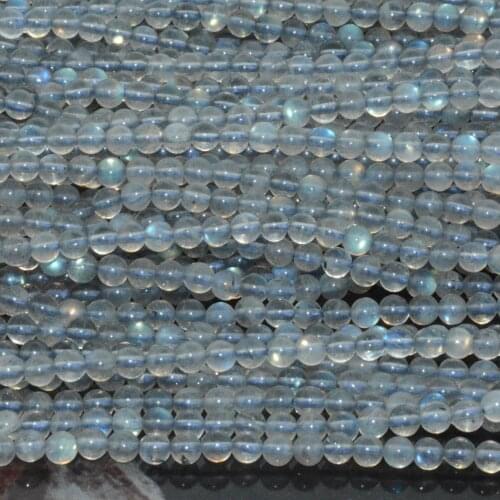 Natural Labradorite Loose Round Beads 3.9mm