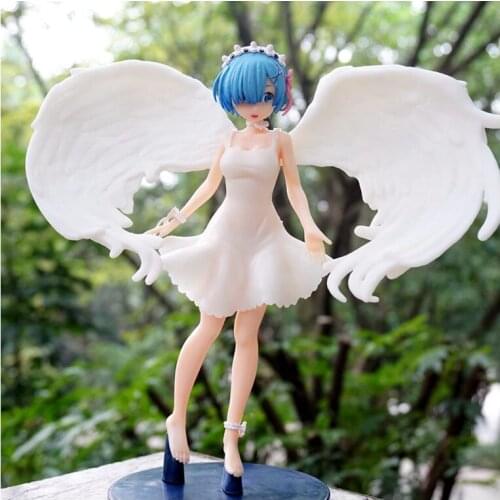 New Re:Zero Starting Life in Another World Figure Rem Angel Wings Ver. PVC Action Figure Model Toys Ornament Birthday Gift