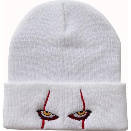 LDSLYJR 2021 Autumn and winter Acrylic Cartoon eyes Thicken knitted hat warm hat Skullies cap beanie hat for Men and Women 44