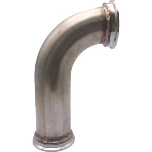 90 Degree Steel Elbow Adapter Downpipe for 2.5"ID 3.2"OD V-band Flange Car Parts Exhaust Systems