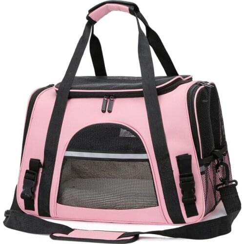 CenKinfo Cat Soft Carrier Foldable Portable Dog Ventilate Carrier Reflective Tapes Pet Travel Bag