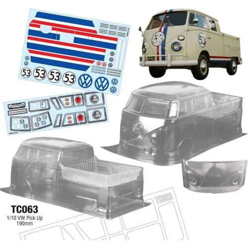 RC Cars Pickup PC Clear Body Shell Decorative Stickers Light Cup For 1:10 Scale Model Toys Truck 190mm