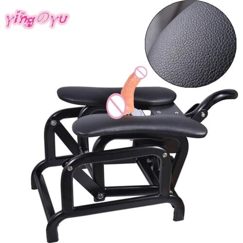 Sex Chair Furniture Vibrators Toys for Women Men Couples 18+ Adults Games Dildo 20CM Telescopic Metal Frame SexShop Masturbator