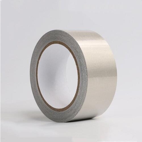 Silver Conductive Fabric Cloth Tape Single-Sided Adhesive Tape For Laptop Cellphone LCD EMI Shielding 20 Meter