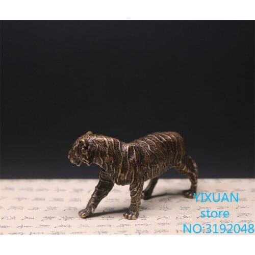 Adorno de tigre latón northeast Tiger Mini Tigre cobre pequeño cobre bullish