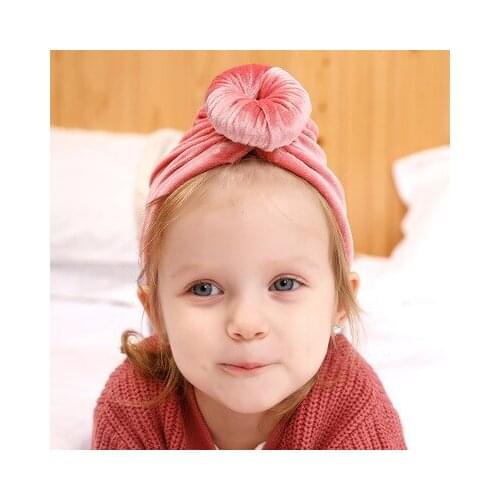 Newborn Velet Snails Hat Large Donuts Girls Beanie Velvet Indian Hat Baby Boy Cap Photography Props Turban Hat Baby Accessories
