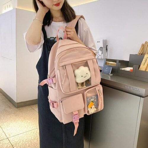 School Bag Backpack ForTeenagers Girls Cute Cloud Bag Designer Travel Bags Laptop Backpack Women Notebook Patchwork Backpack